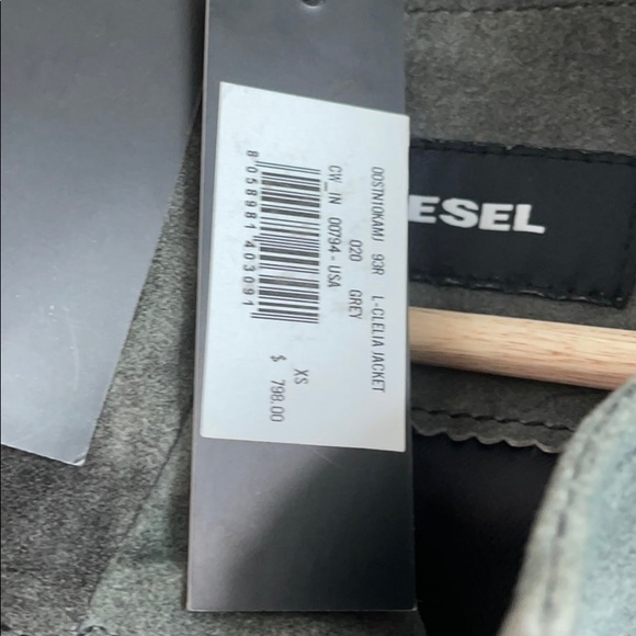 Diesel suede jacket size 0-2 US - XS - Picture 4 of 4